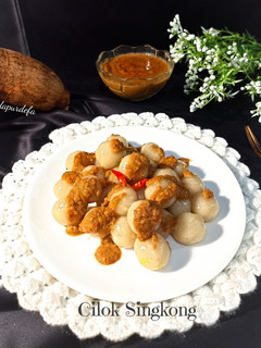Foto resep Cilok Singkong Saus Kacang (gluten free)
