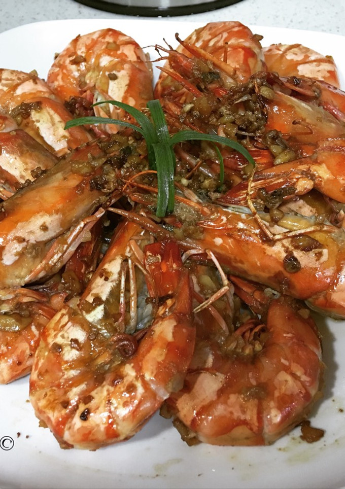 Foto resep Udang masak kecap asin