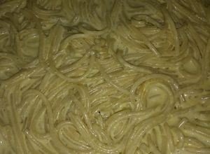Una foto de Spaghetti Verde Poblano