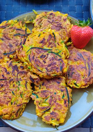 Une photo de Crêpes pois chiche courgettes