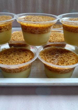 Foto resep Puding Alpukat Gula Aren Lumut (Telur Santan) snack MPASI 1+