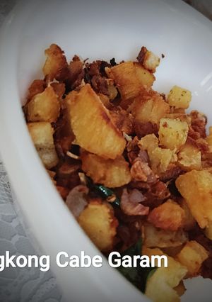 Foto resep Singkong Cabe Garam