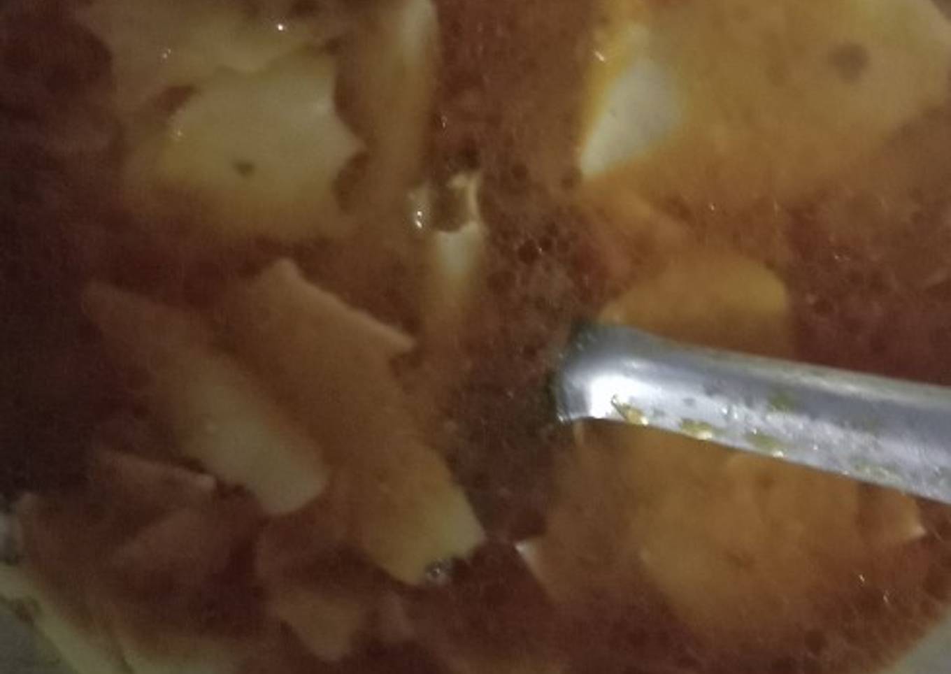 Papad in gravy