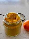 Cáscara de mandarina en polvo