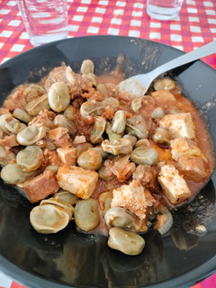 Foto de Favas com chouriço vegan