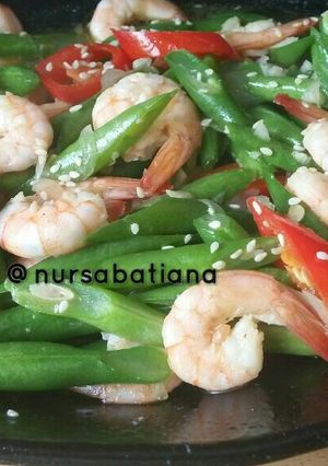 Foto resep Buncis-Udang Saos Tiram