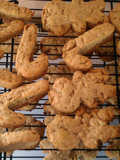 A picture of Festive Peanut Butter Treats.