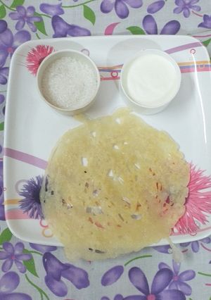 A picture of Gheur (Dogri Pancake Recipe).