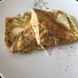 Omelette de queso simple