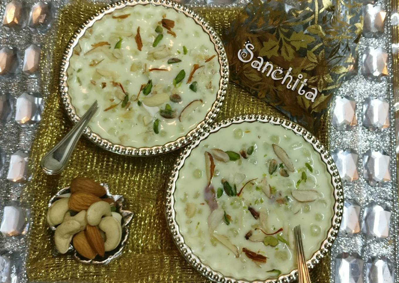 Custard apple sago payasam / Sitaphal Sabudana kheer