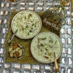 Custard apple sago payasam / Sitaphal Sabudana kheer A picture of Custard apple sago payasam / Sitaphal Sabudana kheer.