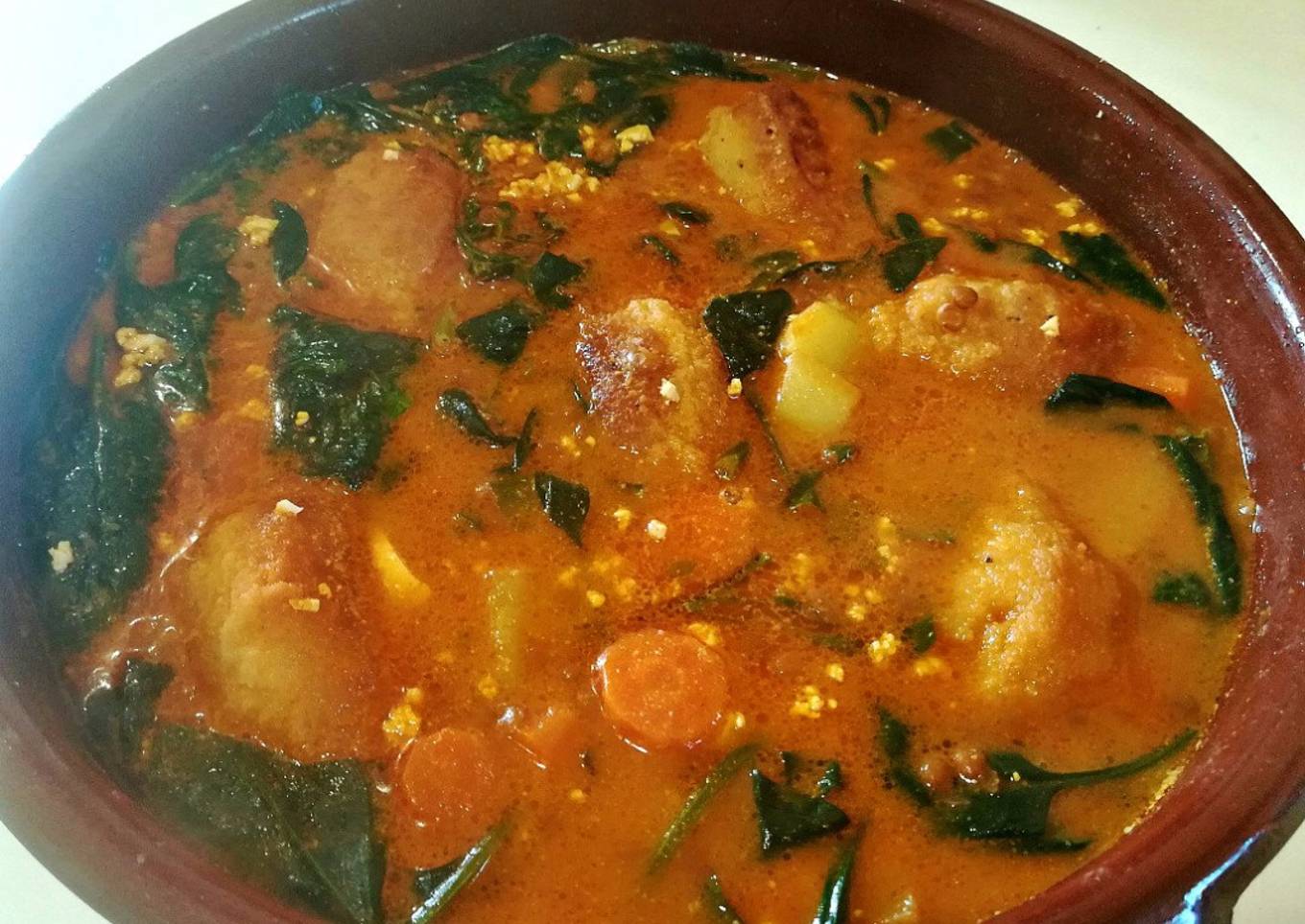 Potaje de lentejas con bacalao