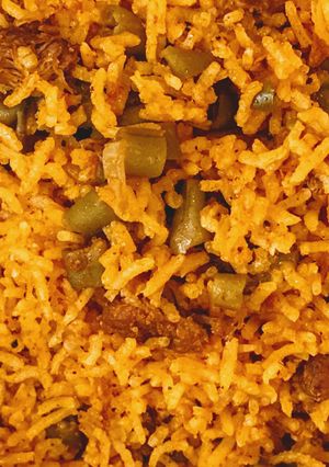 عکسی از دستور لوبیا پلو