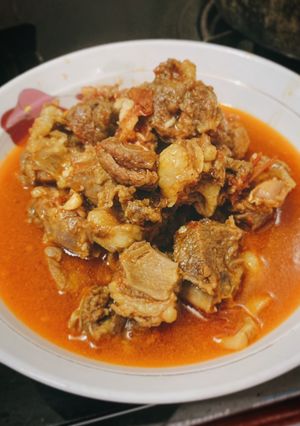 Hình của món Bò kho gừng.
