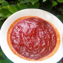 Homemade ketchup A picture of Homemade ketchup.