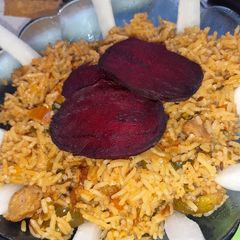 A picture of Sindhi masala pulao.