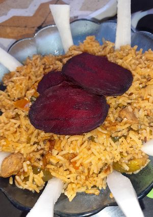 A picture of Sindhi masala pulao.