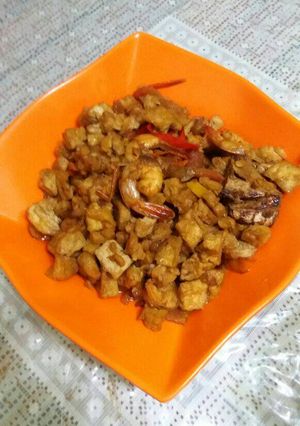Foto resep Tumis tempe tahu udang 😄