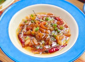 Hình của món Kho Quẹt Tôm Khô.