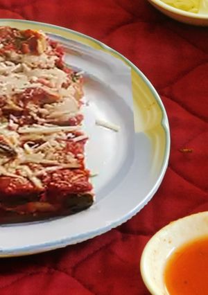 A picture of Healthy nutrient rich mouth watering Lasagna.