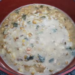 Pressure cooked Munggo (Mung Bean) Soup A picture of Pressure cooked Munggo (Mung Bean) Soup.