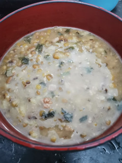 A picture of Pressure cooked Munggo (Mung Bean) Soup.