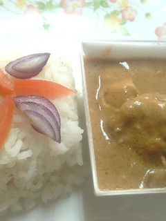 A picture of Creamy peanut butter chicken #chicken contest.