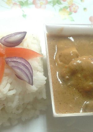A picture of Creamy peanut butter chicken #chicken contest.