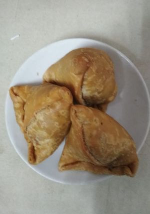 A picture of Baked samosa.