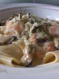 Salsa de choritos ahumados con camarones