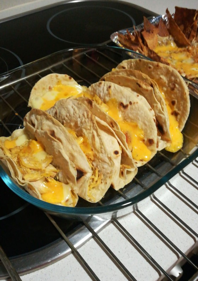 Una foto de Fajitas de pollo con queso