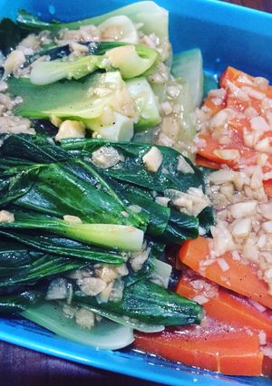 Foto resep Pok coy wortel cah bawang putih