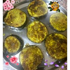 A picture of Baingan bhaja.
