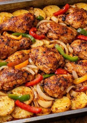 صورة لوصفة صينية دجاج بالبطاطس