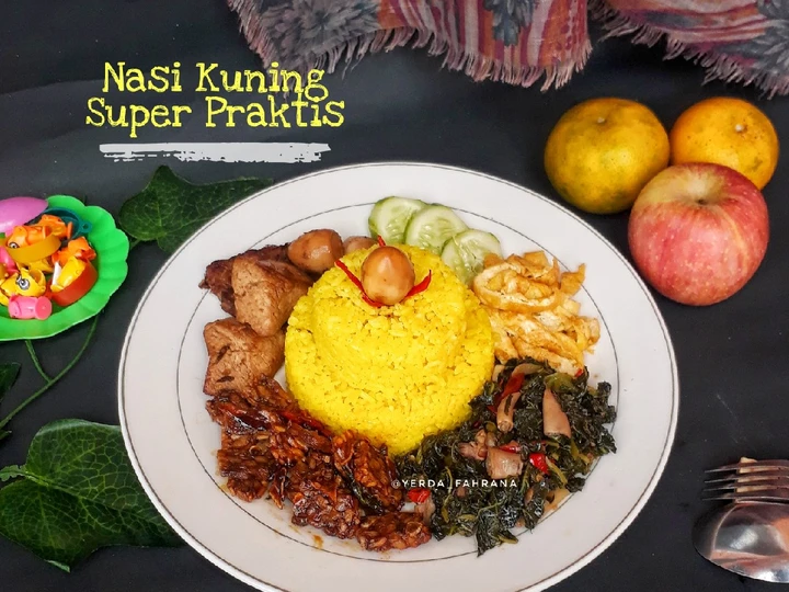 Cara Simple Membikin Resep  Nasi Kuning Super Praktis 예르다 🤤 yang Lezat, Bisa Manjain Lidah