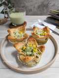 Matcha jasuke bread pudding