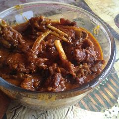 A picture of Hyderabadi dum ghosh.