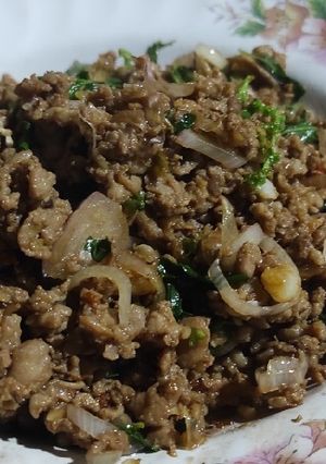 รูปของ กะเพราหมูบด (หมูบดหมักเครื่อง) สูตร หนักเครื่อง V2