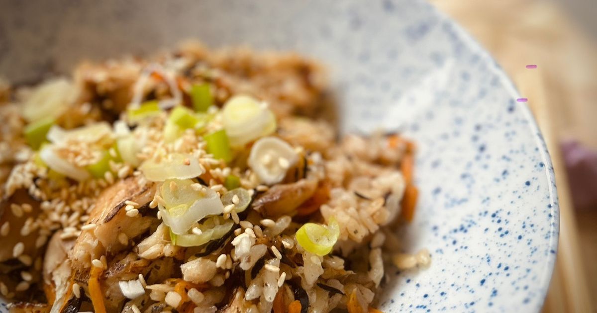 ❤️ Nasi “Liwet” Jepang (Fish & Hijiki Rice) menggunakan Rice Cooker