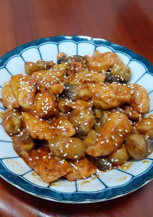 韓式雞胸草菇 的食譜成品照片