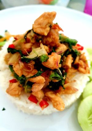 Foto resep Ayam Kemangi Pad Kra Pao