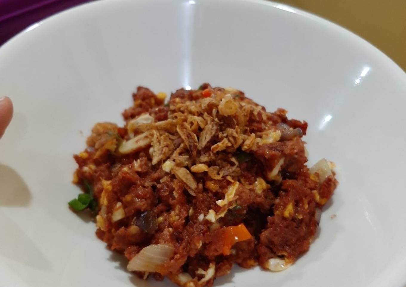 Orek Telor Beef