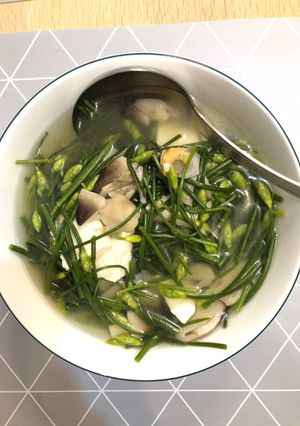 Hình của món Canh bông hẹ.