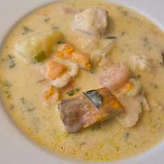 Κρεμώδης ψαρόσουπα με θαλασσινά - Seafood Chowder-レシピのメイン写真