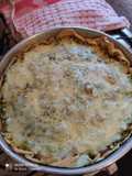Tarta de verduras con cebolla