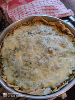 Una foto de Tarta de verduras con cebolla