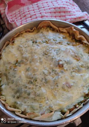 Una foto de Tarta de verduras con cebolla