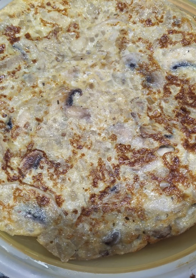 Una foto de Tortilla de champiñones