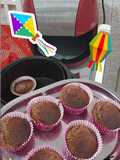Queijadinha de chocolate na Air Fryer