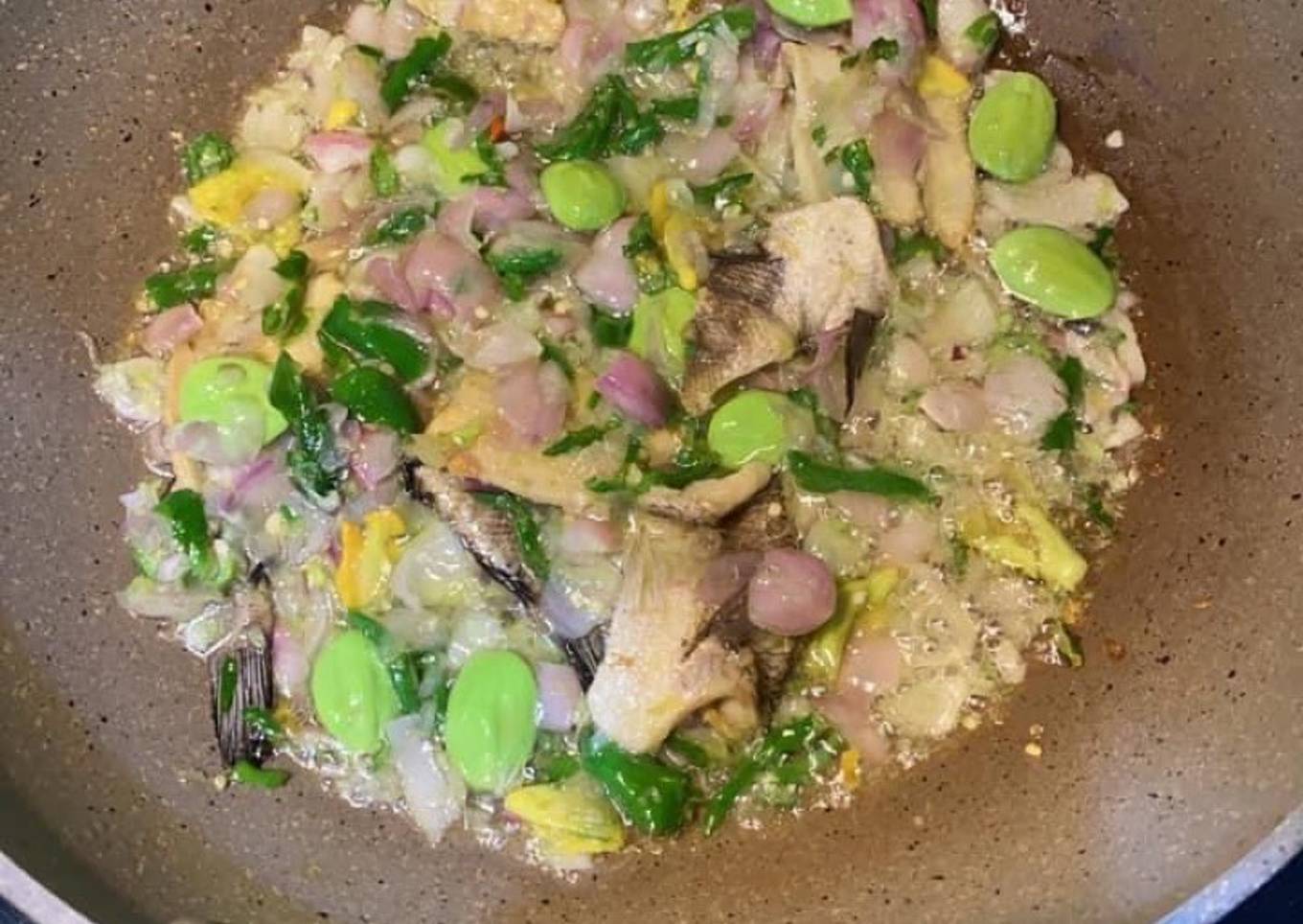 Resep Sambal Pete Bawang Ikan Asin